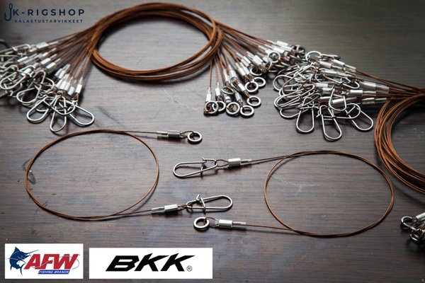 AFW Surfstrand 7x7 41kg 50cm BKK Duo Lock Snap 5#, BKK Solid Ring