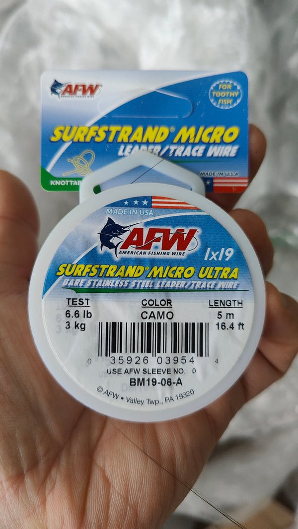 AFW Surfstrand 1x19 Micro Ultra- vaijeri microviehe perukkeisiin.